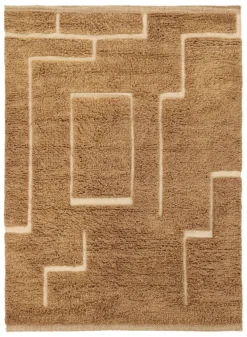 Reforma x Trendcarpet Ryamatta 'Kiberg Handvävd Ull' - Beige