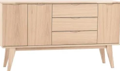 Rowico Home Sideboard 'Filippa' 150x85cm - Ek/Vitpigmenterad