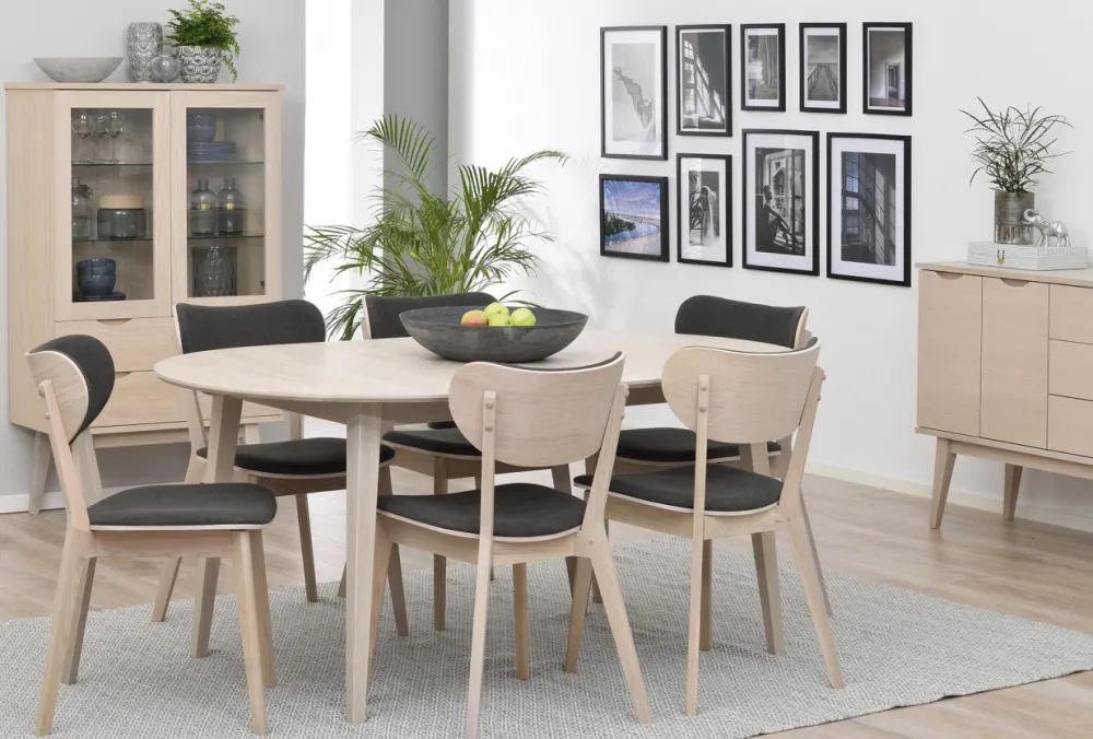 Rowico Home Sideboard 'Filippa' 150x85cm - Ek/Vitpigmenterad