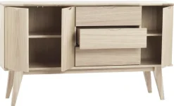 Rowico Home Sideboard 'Filippa' 150x85cm - Ek/Vitpigmenterad