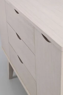 Rowico Home Sideboard 'Filippa' 122x85cm - Ek/Vitpigmenterad