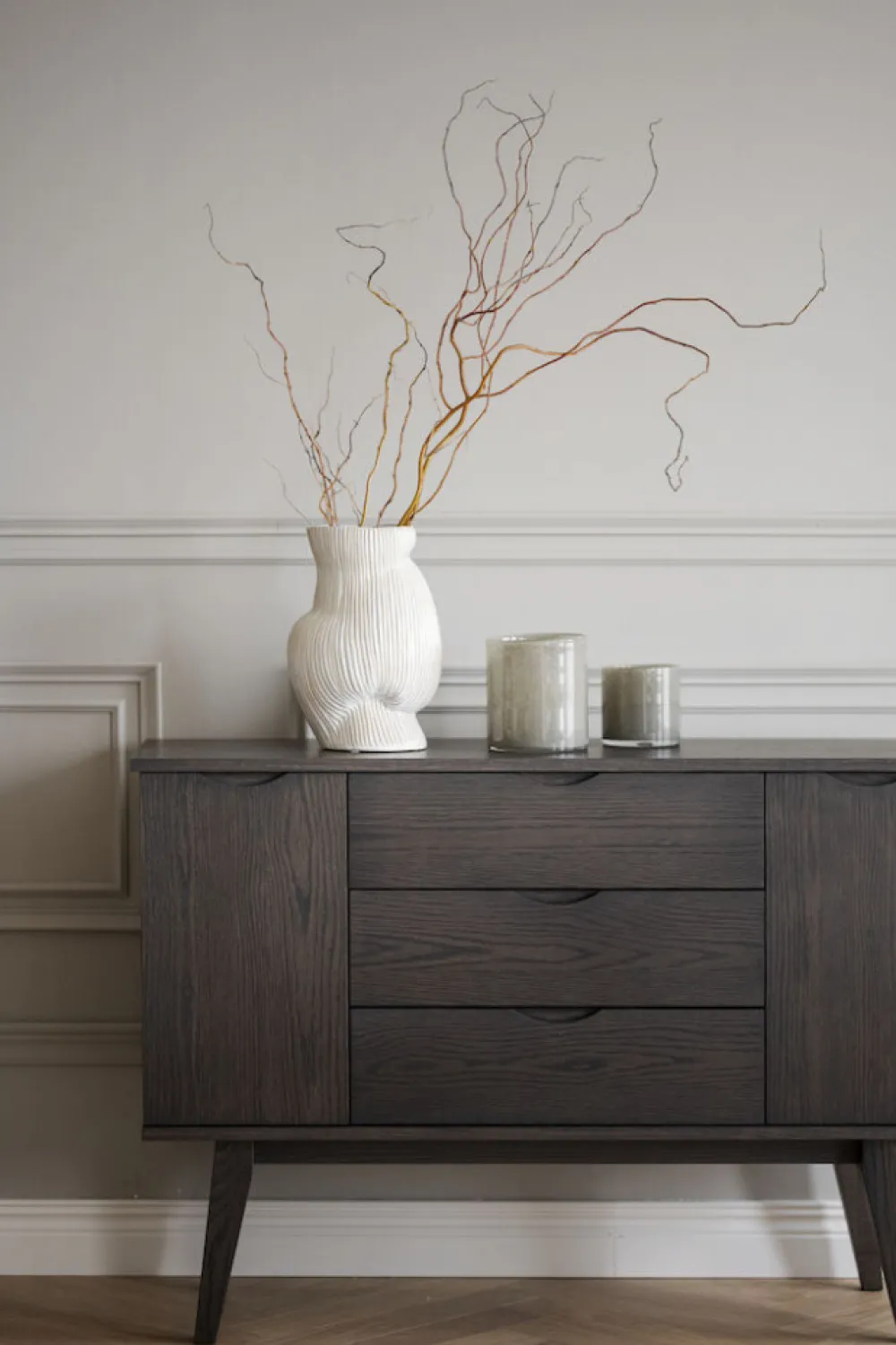 Rowico Home Sideboard 'Filippa' 122x85cm - Mörk ek
