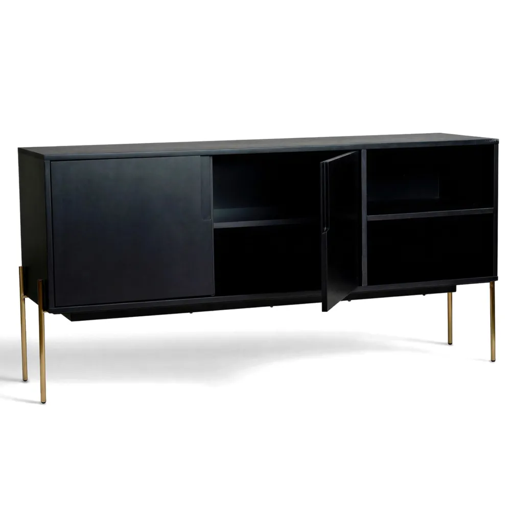 Reforma Sideboard 'Frölunda' - Svart/Mässing