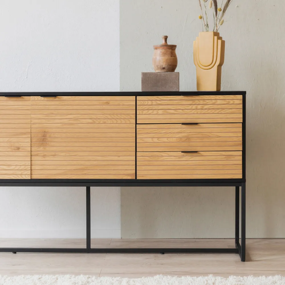 Reforma Sideboard 'Line' - Ek/Svart