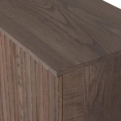 WOOOD Sideboard ‘New Gravure’ 200 cm - Mörkbrun/Svart