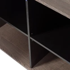 WOOOD Sideboard ‘New Gravure’ 200 cm - Mörkbrun/Svart