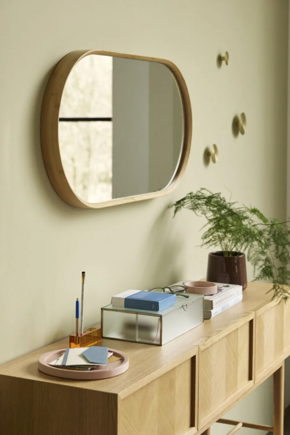 Hübsch Sidebord 'Herringbone' - Ek