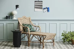 Nordal Sidobord 'Erie' Runt 40cm - Svart Marmor