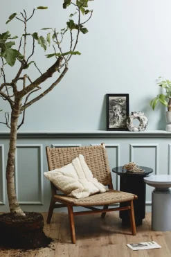 Nordal Sidobord 'Erie' Runt 40cm - Svart Marmor