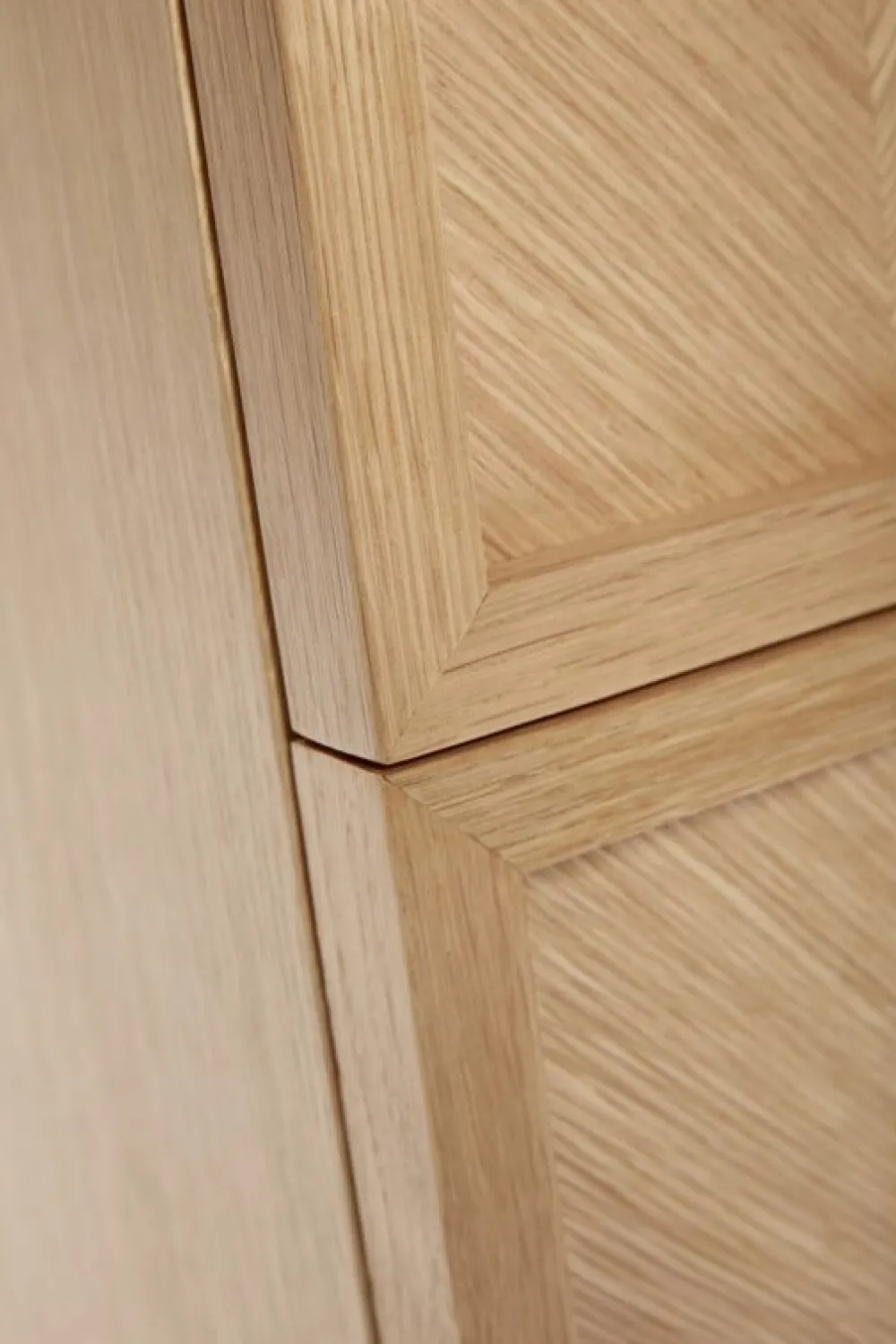 Hübsch Sidobord 'Herringbone' - Natur