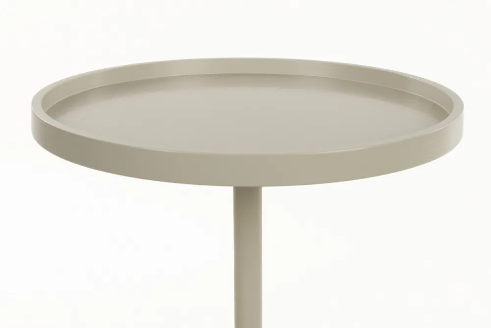 Zuiver Sidobord 'Jason' Ø46 cm - Beige