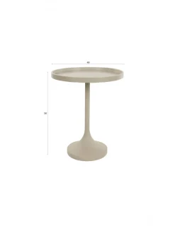 Zuiver Sidobord 'Jason' Ø46 cm - Beige