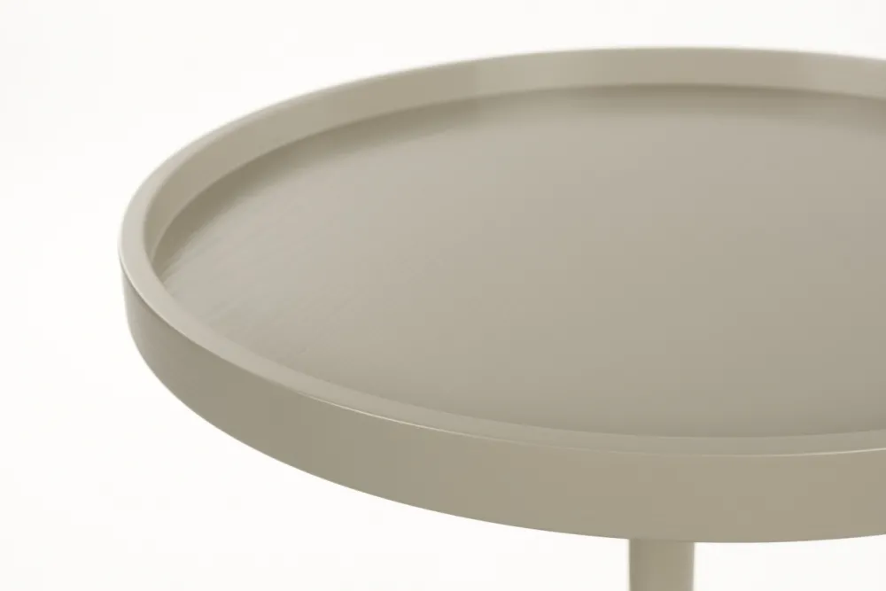 Zuiver Sidobord 'Jason' Ø46 cm - Beige