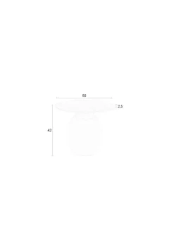 Zuiver Sidobord 'Karula' - Beige
