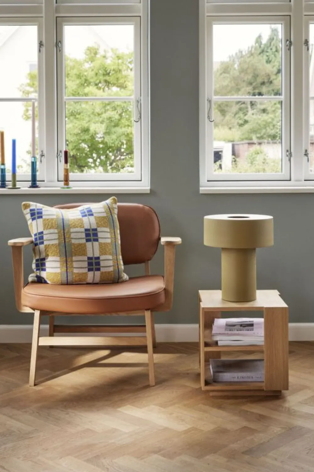 Hübsch Sidobord 'Merge' - Natur
