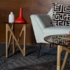 Dutchbone Sidobord 'Naia' 40x40 - Natur