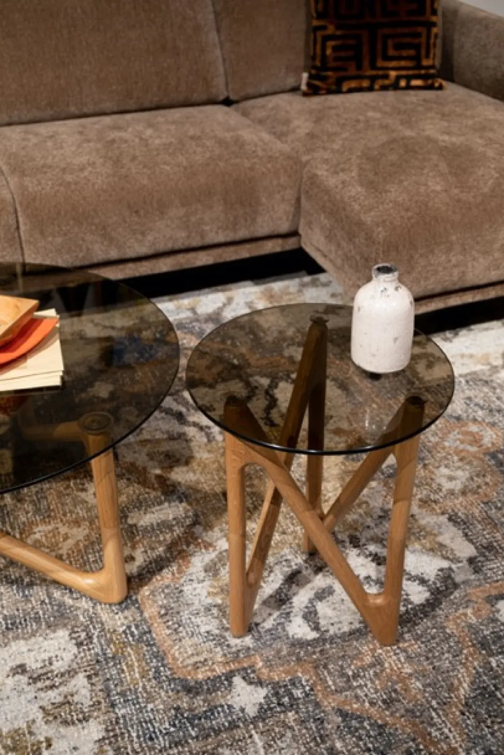 Dutchbone Sidobord 'Naia' 40x40 - Natur