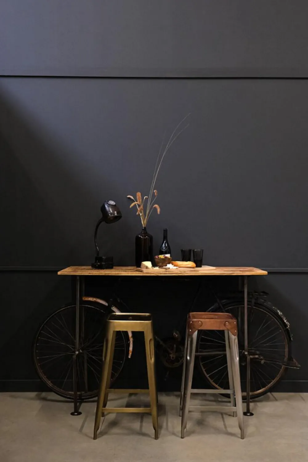 Trademark Living Sidobord Vintage bicycle - Trä/Järn