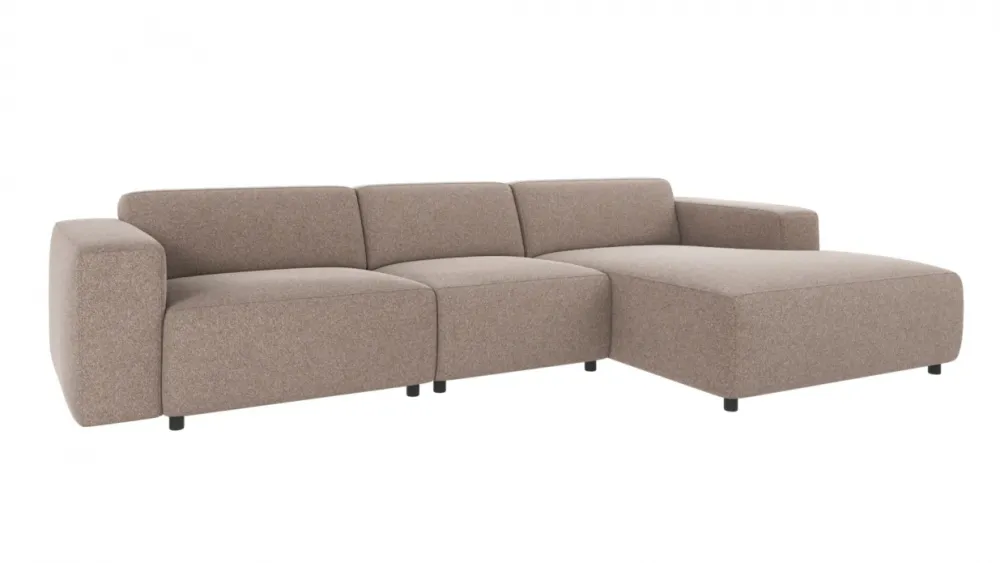 Rowico Home 4-Sitssoffa 'Willard' Schäslong H - Beige