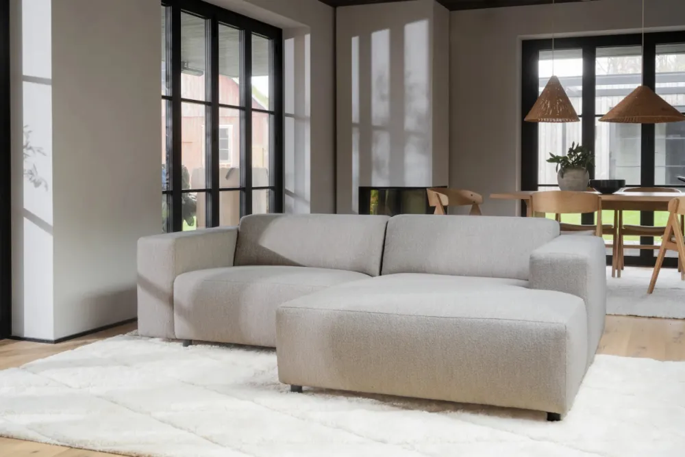 Rowico Home 3-Sitssoffa 'Willard' Schäslong H - Beige