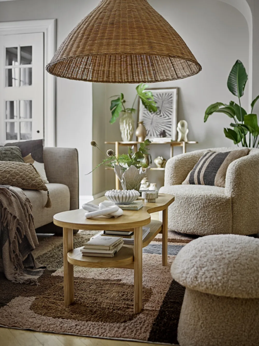 Bloomingville Sittpuff 'Bocca' - Natur
