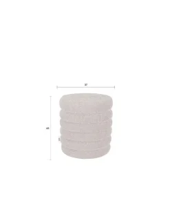 Dutchbone Sittpuff 'Fern' - Beige