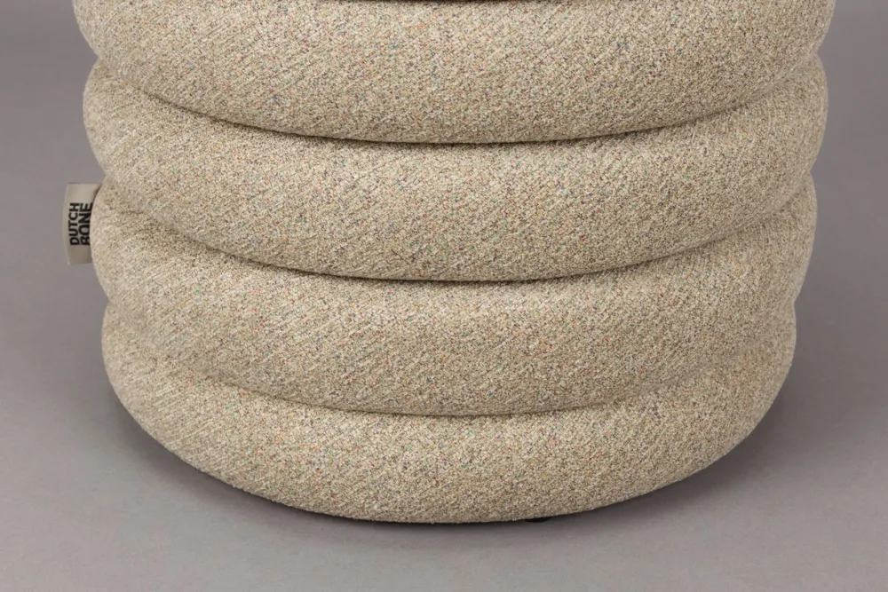 Dutchbone Sittpuff 'Fern' - Beige