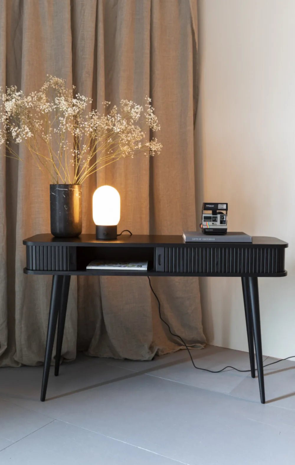Zuiver Skrivbord 'Barbier' - Svart