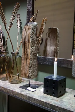 Trademark Living Skulptur Vintage - Vackert gammalt trä