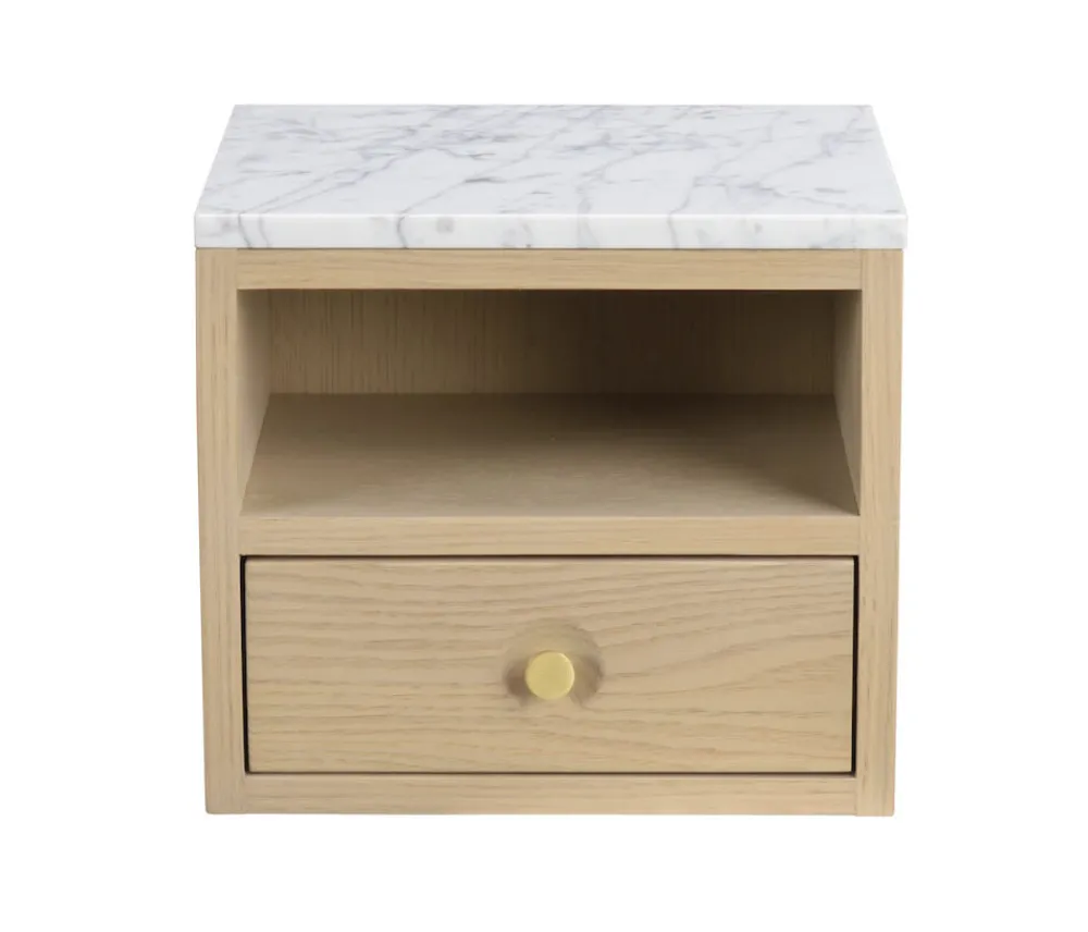 Rowico Home Sängbord 'Whitmore' - Ljus ek