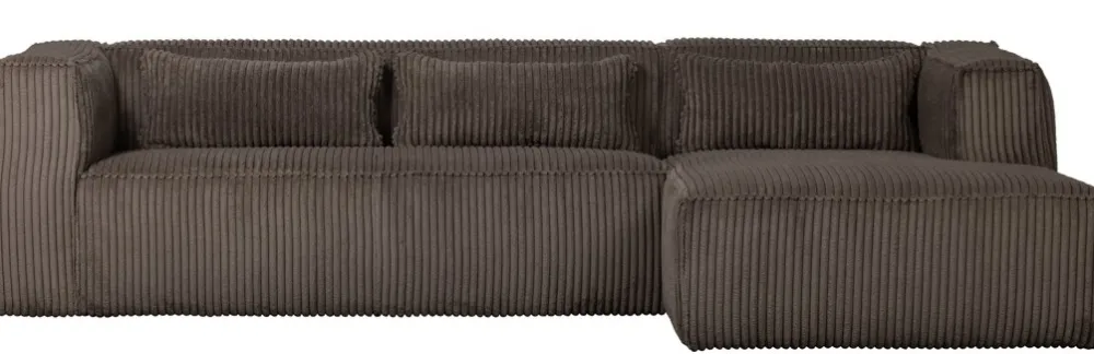 WOOOD Soffa 'Bean' 4-sits - Brun/Manchester