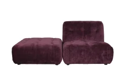 Dutchbone Soffa 'Giada' 1-sits - Plommon