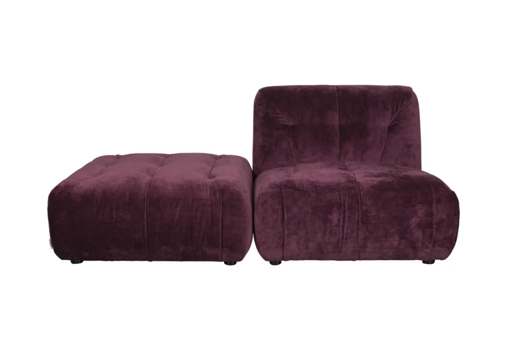 Dutchbone Soffa 'Giada' 1-sits - Plommon