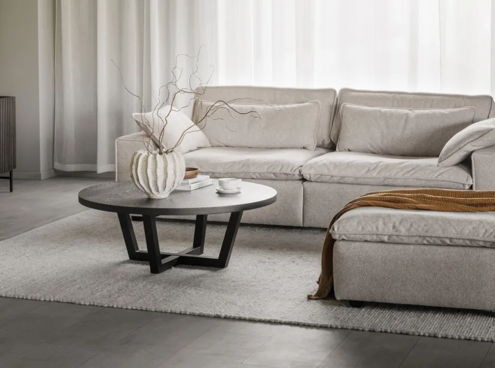 Rowico Home Soffa 'Rawlins' 3-sits 226cm - Beige