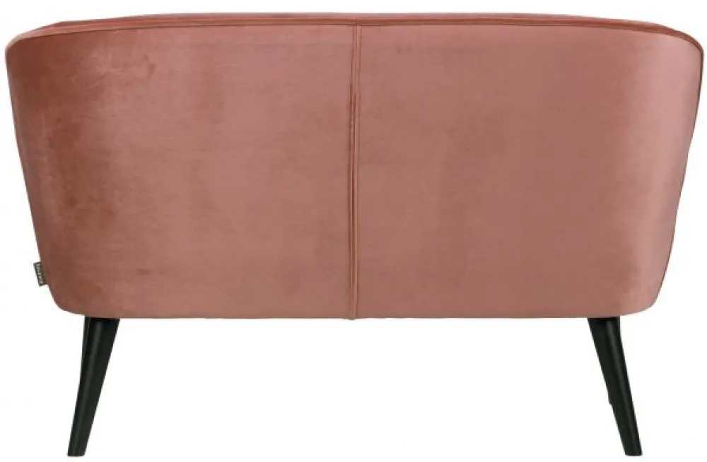 WOOOD Soffa 'Sara' - Rosa/Sammet