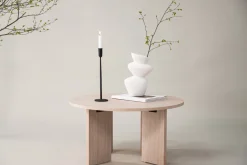 Reforma Soffbord 'Arvika' Runt 80cm - Vitpigmenterad Ek