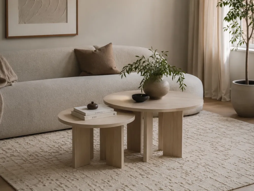 Reforma Soffbord 'Créme' Runt 75cm - Natur