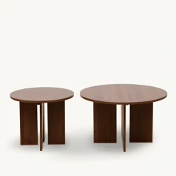 Reforma Soffbord 'Créme' Runt 75cm - Valnöt