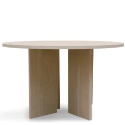 Reforma Soffbord 'Créme' Runt 75cm - Vitpigmenterad