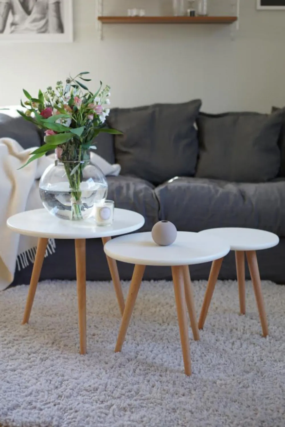 Reforma Soffbord 'Dalby' 3 delar - Vit