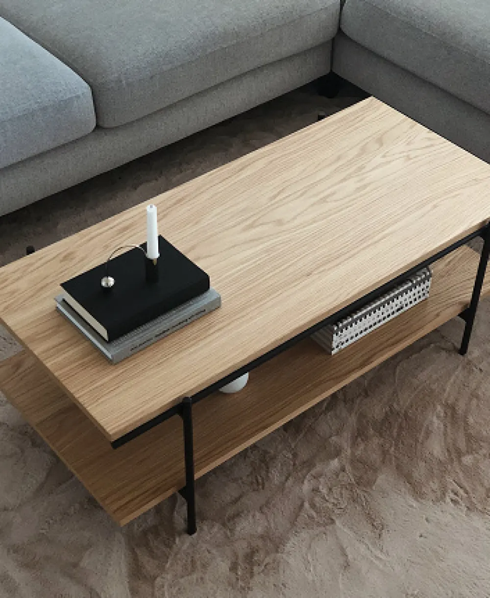 Reforma Soffbord 'Frida' - Natur/Svart