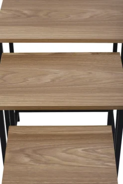 Reforma Soffbord 'Grums' 3 delar - Svart/Trä