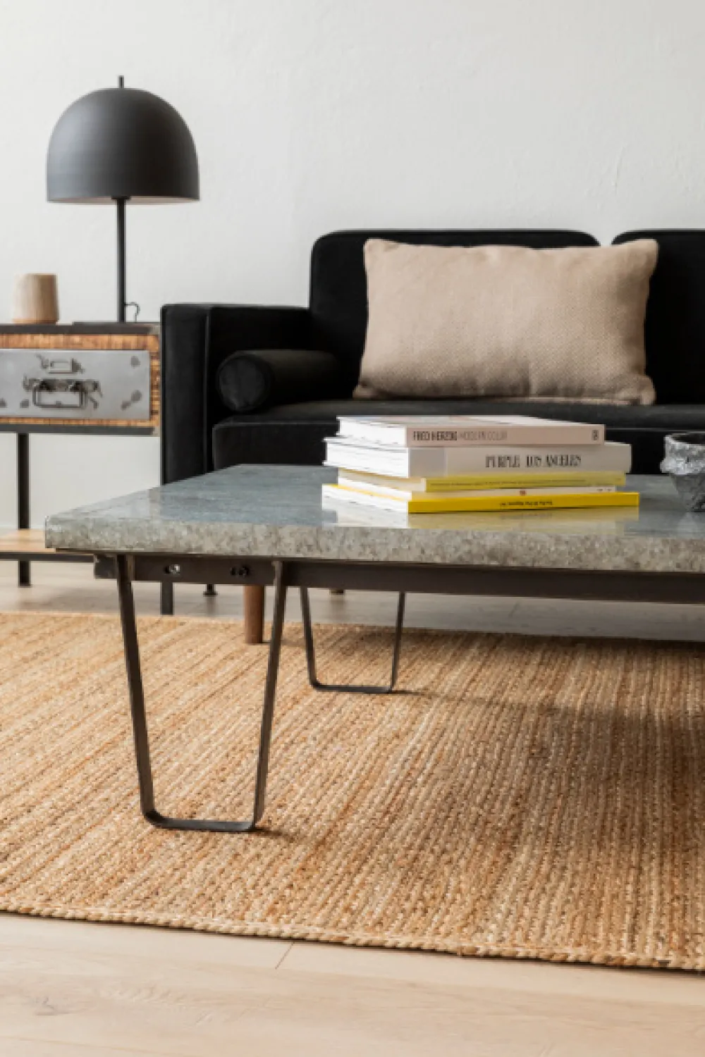Vintage Soffbord 'Åke' L - Industrial Table