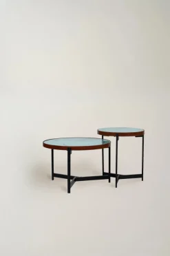 Reforma Soffbord 'Marble' 2 delar - Svart/Vit