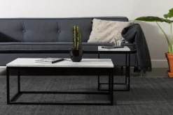 Zuiver Soffbord 'Marble Power' - Svart/Marmor