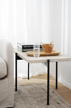 Rowico Home Soffbord 'Shelton' 145x60cm - Vitpigmenterad ek