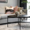 Rowico Home Soffbord 'Skye' Runt 89cm - Svart