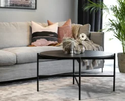 Rowico Home Soffbord 'Skye' Runt 89cm - Svart
