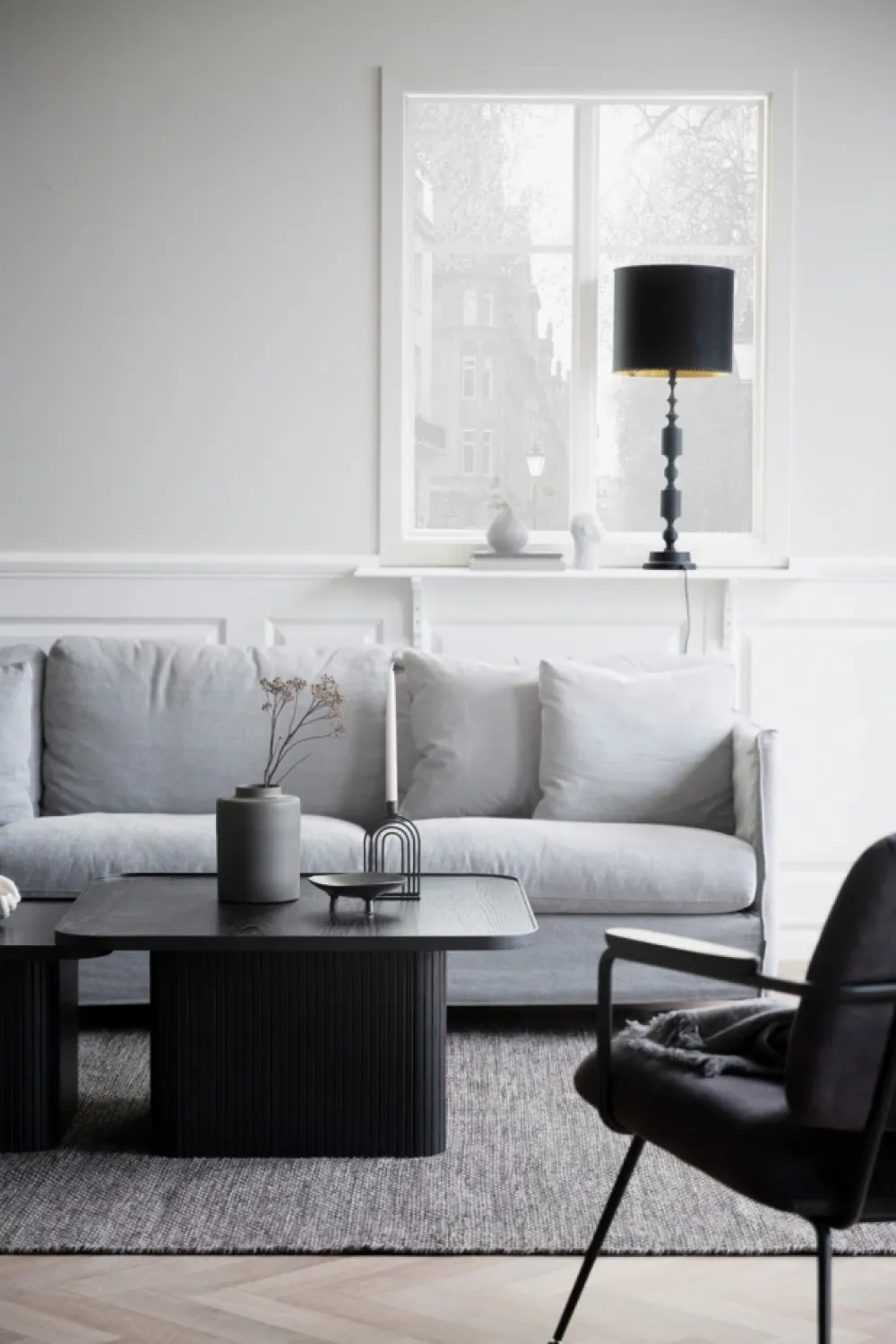 Rowico Home Soffbord 'Sullivan' 80x80cm - Svart