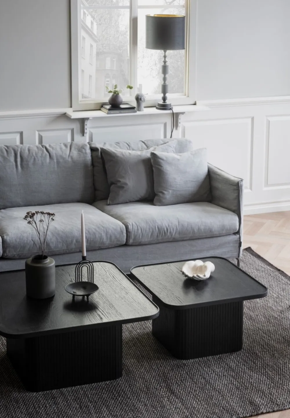 Rowico Home Soffbord 'Sullivan' 80x80cm - Svart